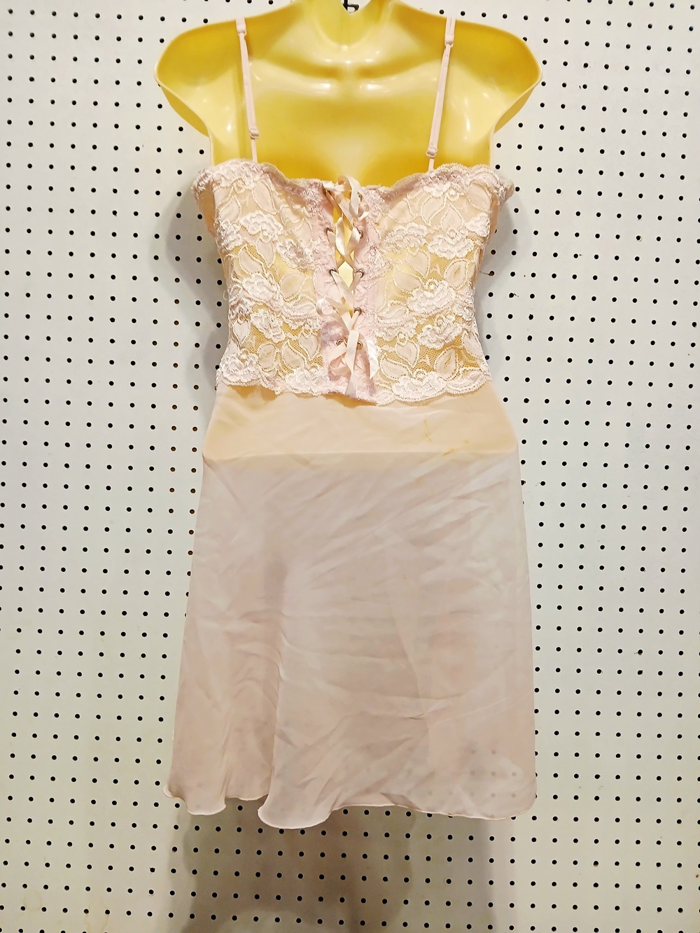 Source Unknown Pale Pink Lace Chemise Nightgown - Picture 2 of 10